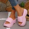Fashion Chunky Platform Slippers Women Beach Thick Sole EVA Slides Woman Lightweight Non Slip Casual Outdoor Sandals Zapatos De Mujer
