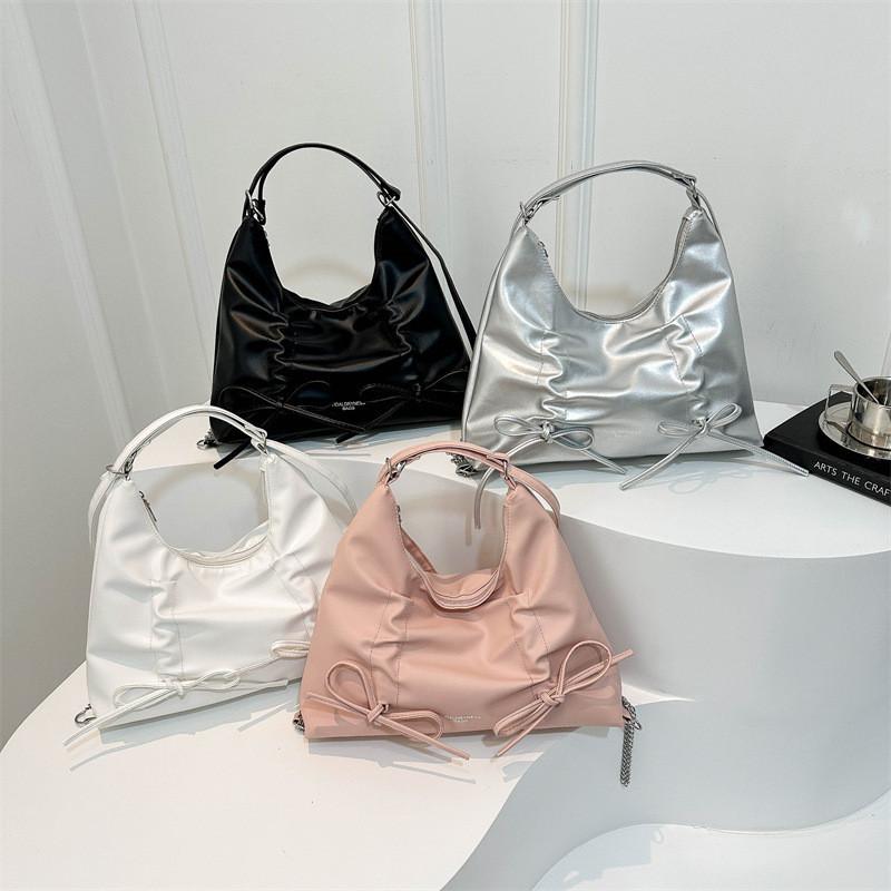 Modische Schmetterlingsschleife Große Kapazität Schultertasche 2024 Frühling Neuer Koreanischer Stil Street Trend Pu-Tragetasche