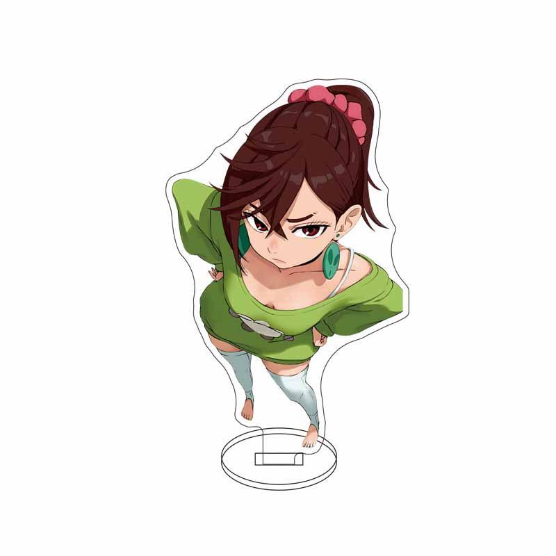 Anime Dandadan Cosplay Ayase Momo Takakura Ken Acrylic chain Stand Model 15cm Acrylic Stand Model Gifts For Fans Chain