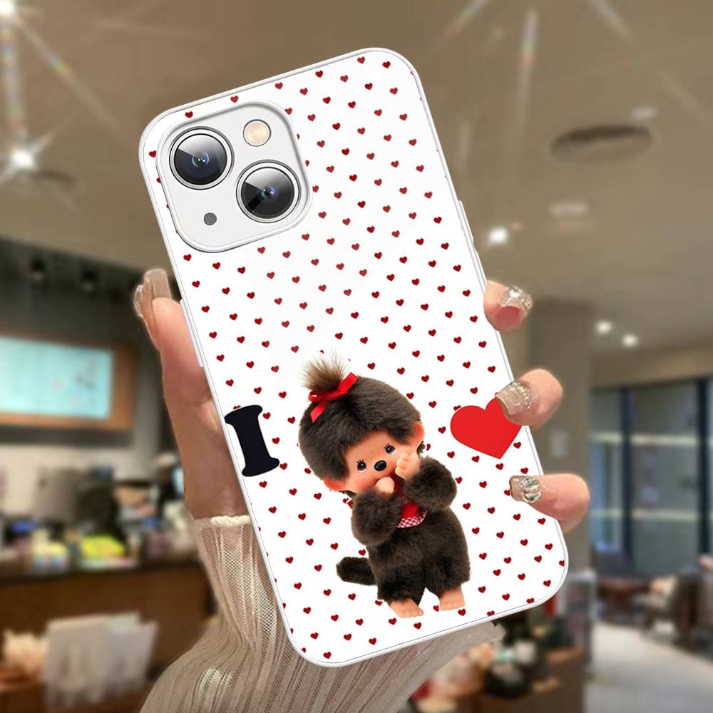Cute M-monchhichis-s Tempered Glass For Iphone 14 13 12 11 Pro Mini XS MAX 14Plus X XS XR Cover