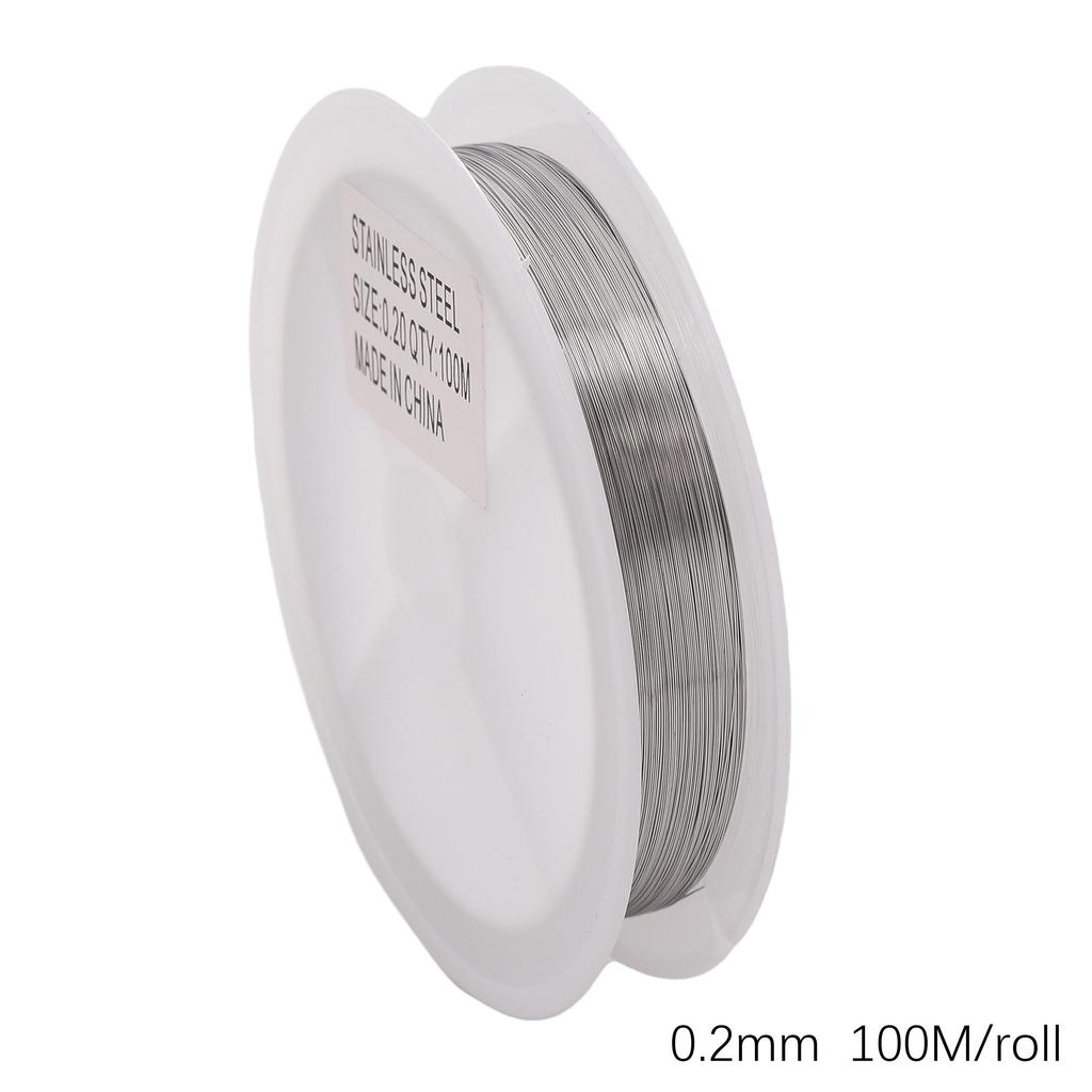 11-100Meter Edelstahlschnur Schmuckdraht DIY Handwerk Herstellung Schmuckschnur String Zubehör