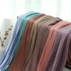 Four Seasons Universal New Solid Color Silk Scarf Basic Versatile Sunscreen Warm Scarf Women'S Travel Big Shawl