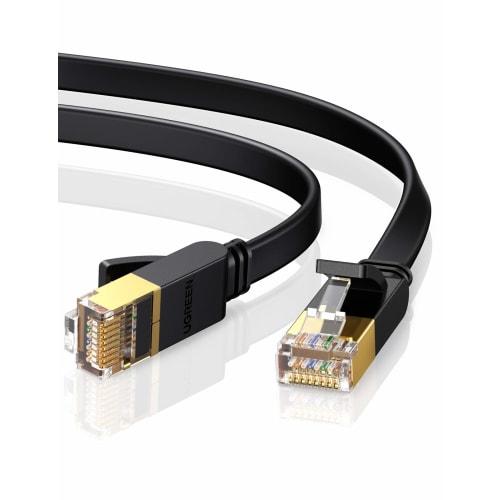 UGREEN LAN Cable Category 7 3M RJ45 Connector Gigabit 10Gbps/600MHz CAT7 Compliant Ethernet Cable STP Nail Break Prevention Shield Compatible with Mod