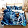 Rockman Megaman Game All Season Bedding Set Printed Bed Set Duvet Cover Sheet Pillowcase Soft Quilt Cover Full Queen King Size