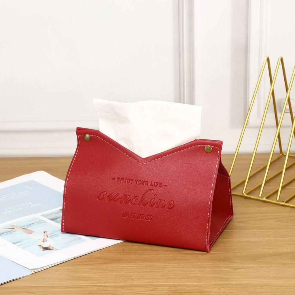 PU-Leder Taschentuchbox Halter Langlebige Weiche Synthetikleder Abdeckung für Zuhause Büro Auto Tischplatte Verwendung mit Einfachem Nachfüll Design