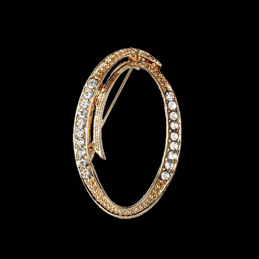 Minimalist Rhinestone Alphabet Brooch: Elegant Geometric Pin for Sweaters or Coats