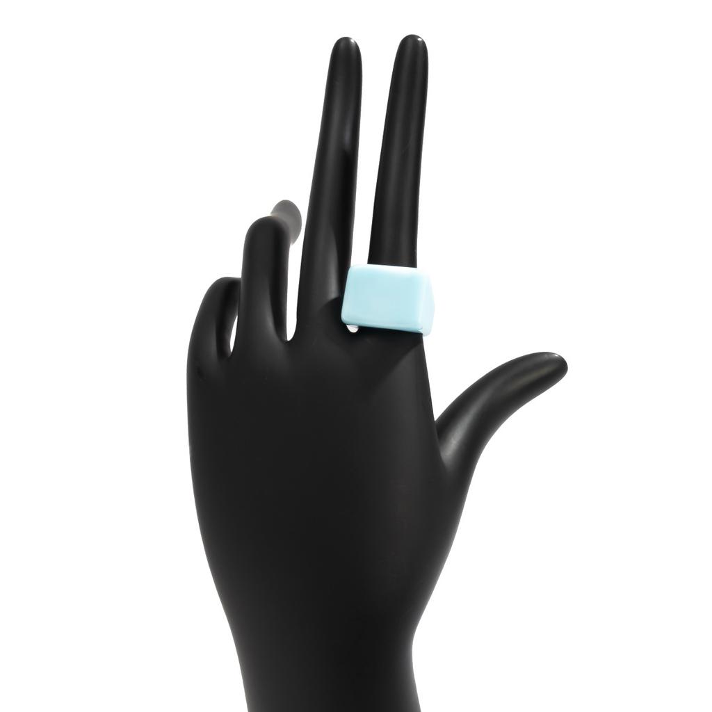 Accessories, Personalized Pastoral Color Square Ring Women, Sweet and Cool Internet Celebrity Vacation Style Geometric Jewelry