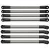 8pcs Metal Link Rod Pull Rod 275MM Wheelbase RC Accessories Fit for 110 RC Crawler