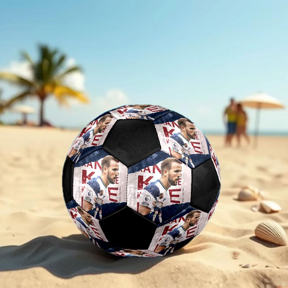 HurriKane Printed Size 5 Soccer Ball, Machine-Stitched PVC, Durable & High Bounce, All Ages Fit, fan merchandise, matches & outdoor use.