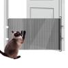 40cm/50cm/58cm Retractable Indoor Pet Safety Gate Mesh Fence Wide No Drilling Gate for Kitten Puppy House Yard Garage Patio