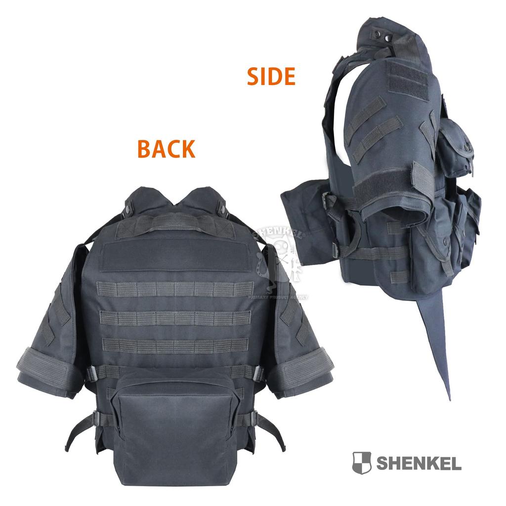 SHENKEL IBA Interceptor Body Armor OTV Replica Black US Military Tactical Vest with Pouches