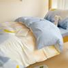 K pop Style Back-to-School Pink Bedding Set Twin Full Queen Size Bed Girls Floral Bed Flat Sheet Pillowcase Kawaii Home Textile