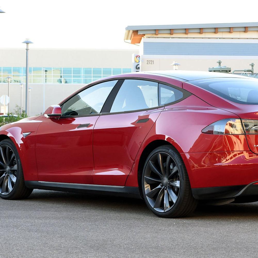 Matte Black PVC Car Window Decorative Strip Sticker for Tesla Model S 2014-2020 Exterior Protection Accessory