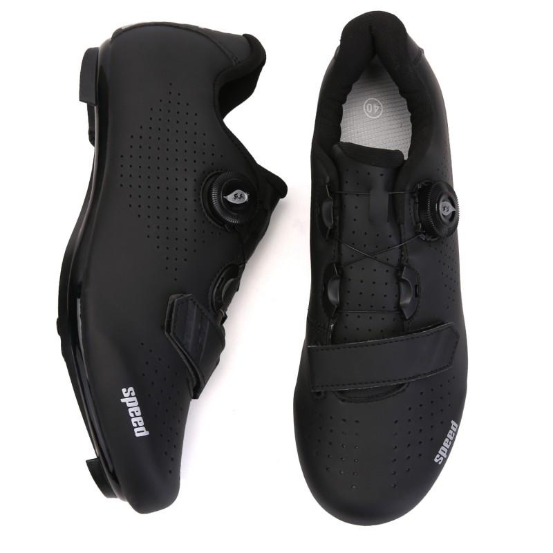 Unisex Road Mountain Bike Cycling Shoes Hard Sole Clipless Compatible Breathable Supportive Gym Indoor Trainer