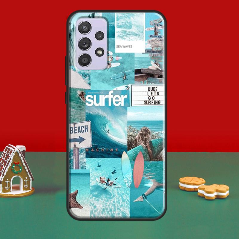 Surf Surfen Abdeckung Für Samsung A32 A12 A22 A52 A72 A21S A20e A03S A40 A50 A70 A31 A51 A71 A52S Fall