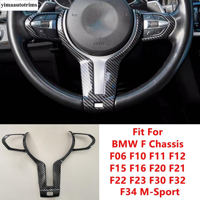 Car Steering Wheel Panel Cover Trim Accessories For BMW F Chassis F06 F10 F11 F12 F15 F16 F20 F21 F22 F23 F30 F32 F34 M-Sport