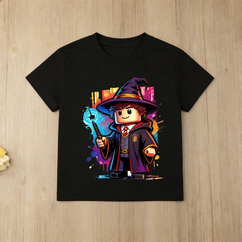 Roblox Kids TShirt Boys Girls Gamer Character Print Short Sleeve Summer Cotton Casual Tees for Children Daily Wear 100