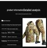 Men's Plus Velvet Arctic Fleece Ski Suit Set - Thickened, Windproof, Waterproof, Warm Cotton Workwear for Outdoor Cold Protection.