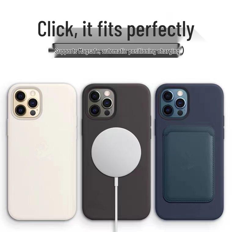 Liquid Silicone Phone Case for iPhone 12 Mini with MagSafe Animation
