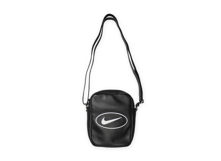 Supreme x Nike Leather Shoulder Bag Black HJ7964-045