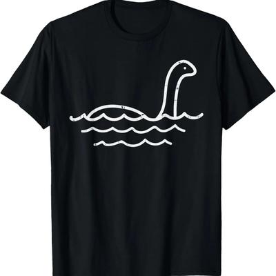 Loch Ness Monster Line Cute Nessie Nessy Animal Lover Gift T-Shirt