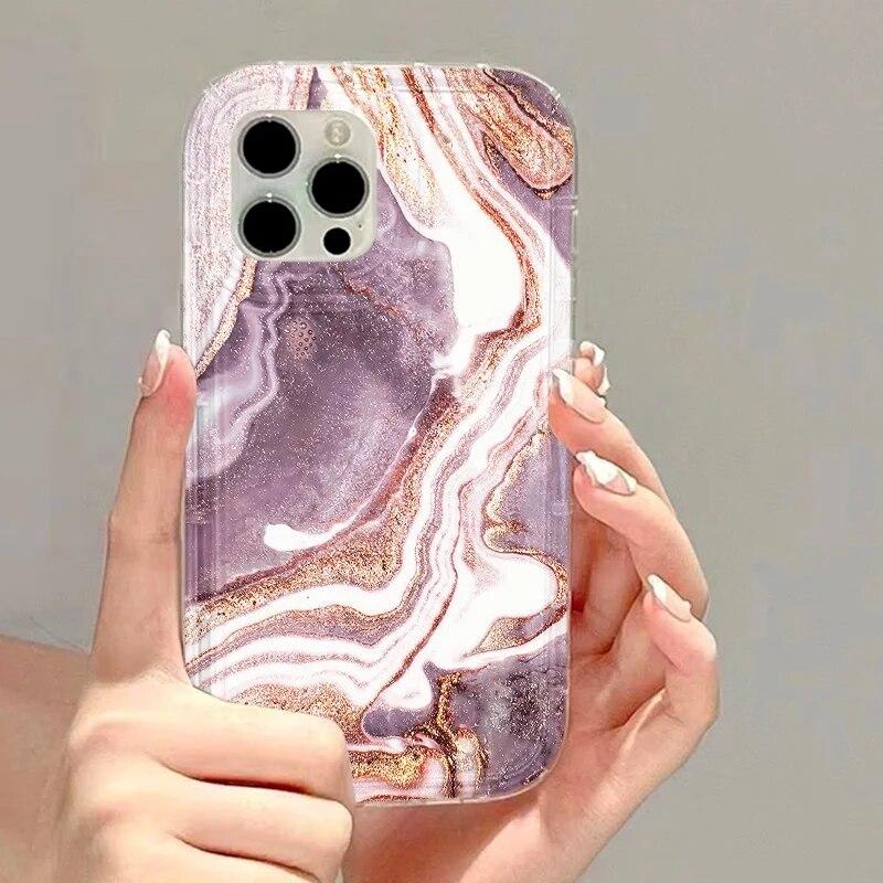 Schwarze Handyhülle mit Farbverlauf und Aquarell-Motiv für iPhone 15 Pro Max, iPhone 11 12 13 14 Pro XS Max XR X 7 8 Plus SE 2020