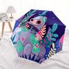 1pc Robot Garden Automatic Open/Close Umbrella, Portable Folding Umbrella for Travel, Themed Events, It is suitable as a gift for various festivals, O