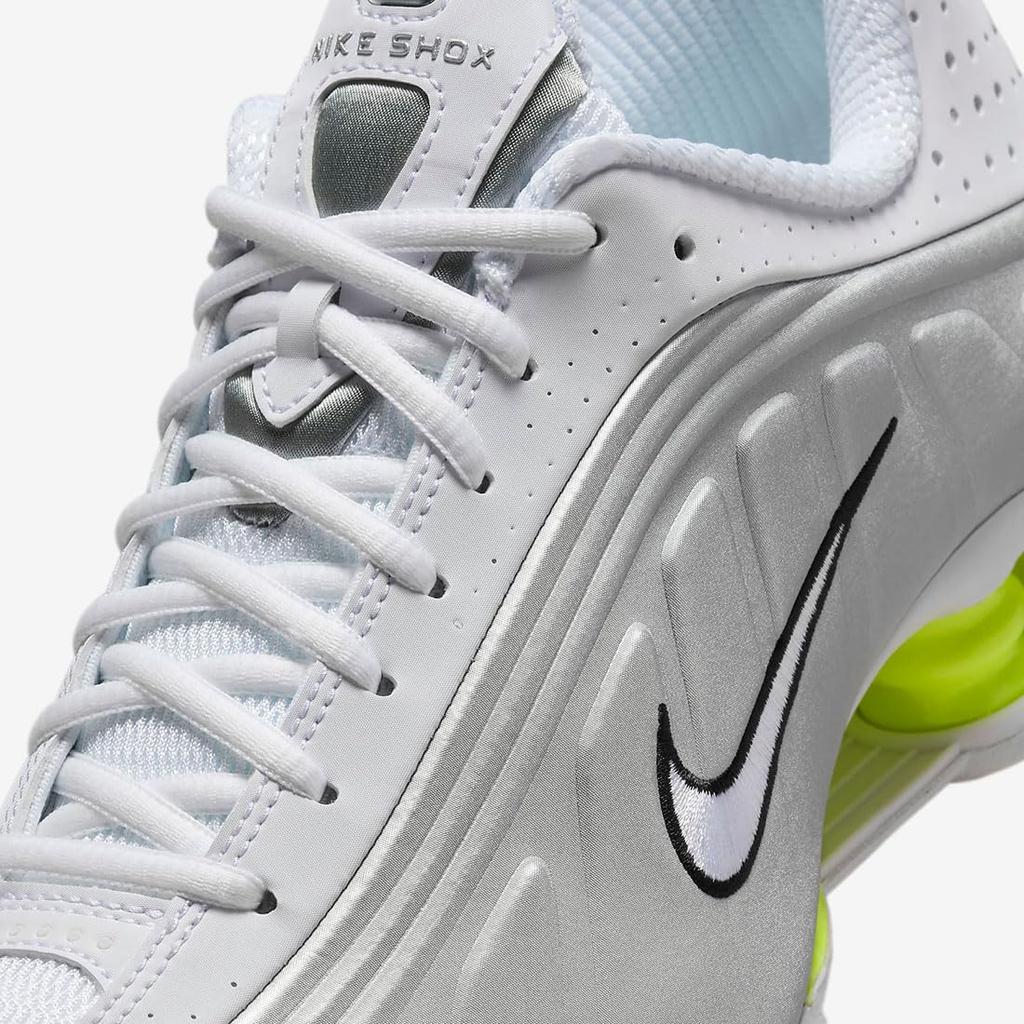 Nike Shox R4 W Shox R4 Size White/Metallic Silver/Volt/White AR3565-102 22.5cm