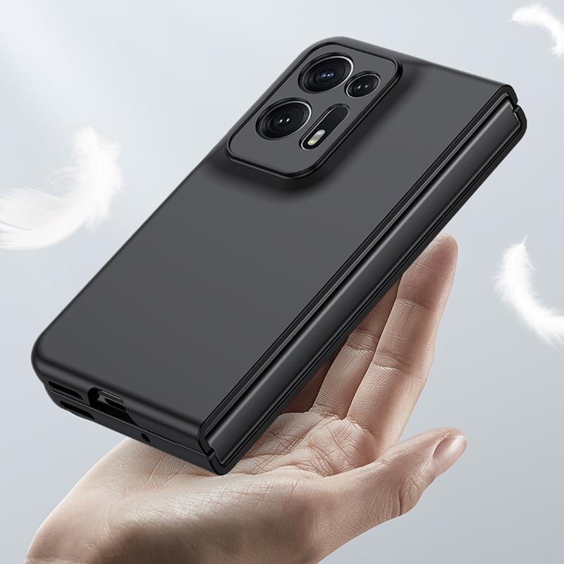 

For Oppo Find N2 5G Skin-touch Feeling Hard PC Case Drop-proof Protection Cell Phone Cover Black