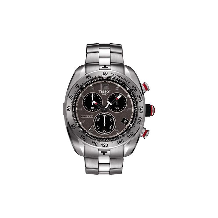 Tissot Sports Collection Quartz Movement Men's Watch 43.8mm Gray Dial Stainless Steel Case T076.417.11.067.00