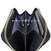 Inden Wallet Zipper Coin Purse 1012 Black Deerskin X Black Lacquer Petite Ring Length X Width 11cm X Thickness 2cm Round Zipper 4 Card Pockets