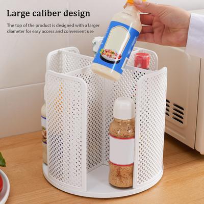 360° Rotatable Storage Rack Cup Dispenser 4 Compartment Cups and Lids Holder Detachable Desktop Multifunctional Dispenser