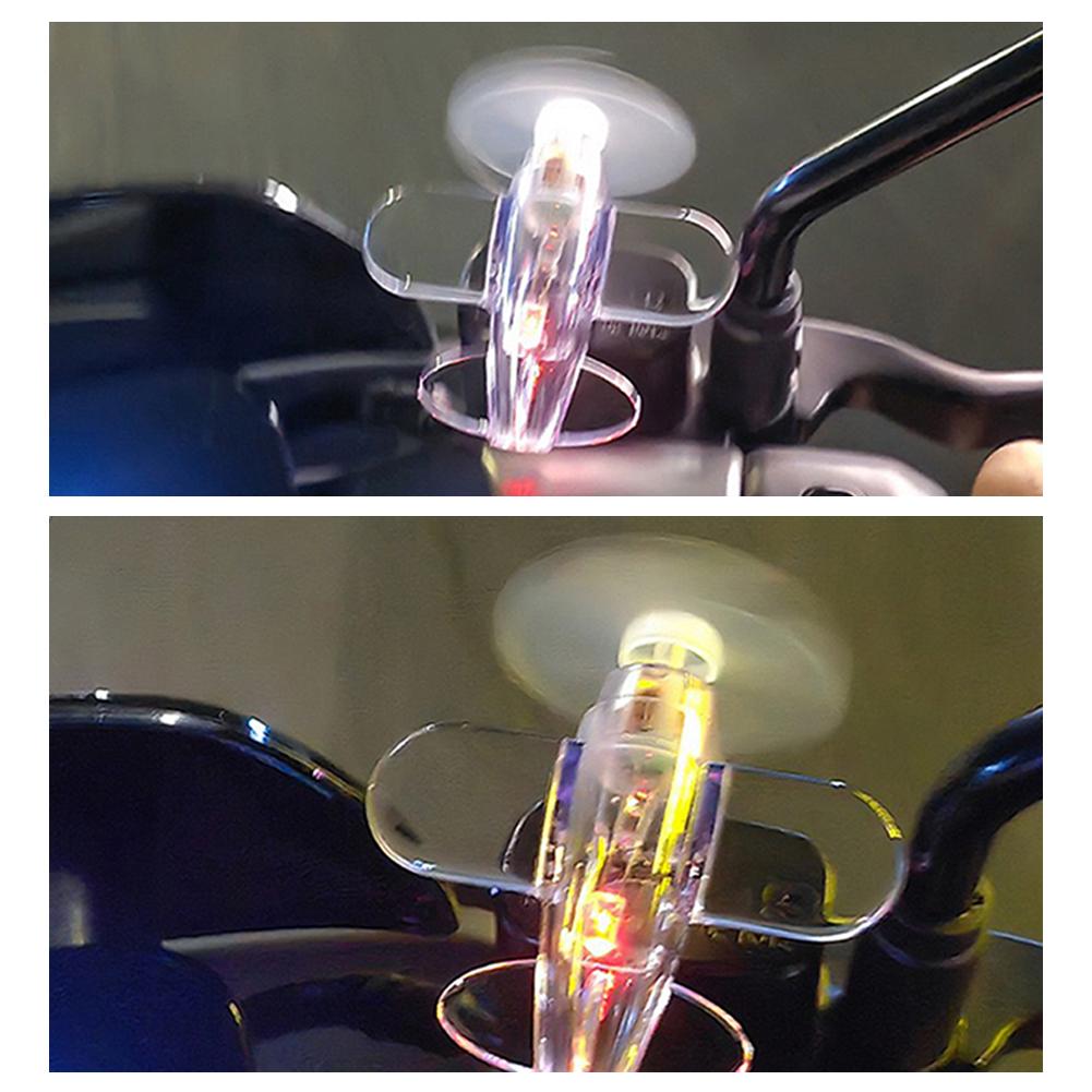 Wind Powered LED Airplane Ornament,Motorcycle & Car Electric LED Colorful Lights Rotatable Airplane Wind-Powered Airplane Decor