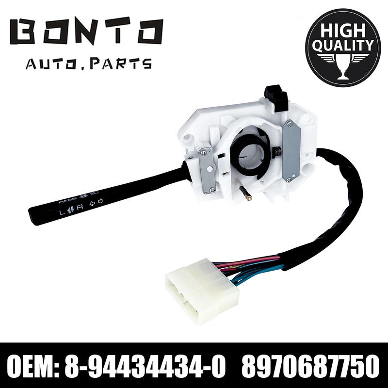 BONTO LHD Turn Signal Switch Headlight for Isuzu Pickup Rodeo Replace 8-97068775-0 8970687750 8944344340