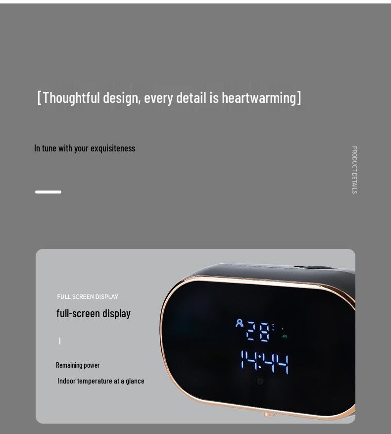 Wall-Mounted Smart Soap Dispenser: Digital Display, Touchless Foam, Rechargeable