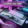 Custom Name Personalized Final Fantasy Pattern Mousepad, Laptop PC Desk Mat, Decorative Desk Mat for Home Keyboard Pad Gift