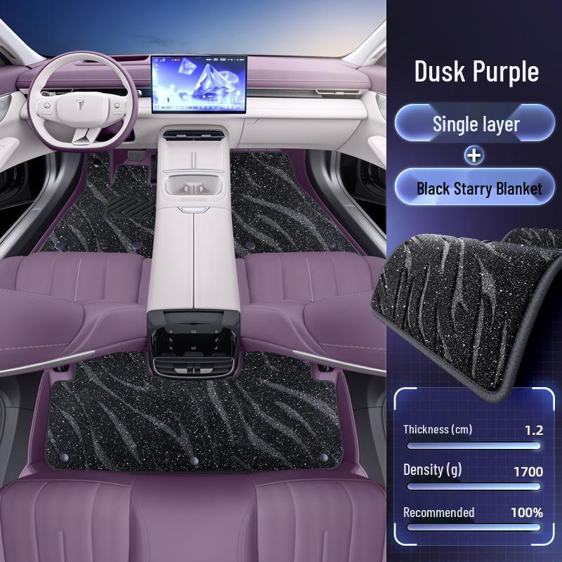 Deep Blue S07 Car Interior and Trunk Mat Set - 26-Piece Floor Mat Accessories