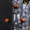 K1AE Halloween Pumpkin Bouquets Decoration Artificial Flower Stem with Realistic