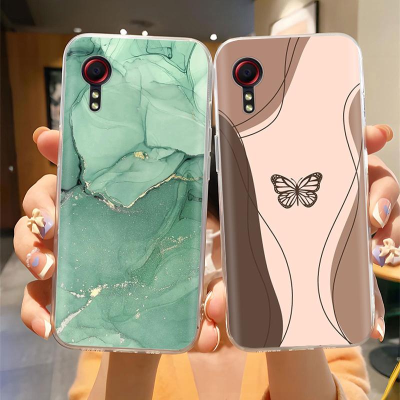 For Samsung Xcover 5 Case Cartoon Butterfly Soft Clear Slim Silicone Back Cover For Samsung Xcover5 Phone Housing Shell Fundas