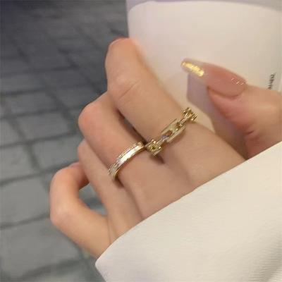 Light Luxury Celebrity Shell Letters, Delicate Stacking Rings, Niche High-End  Rings