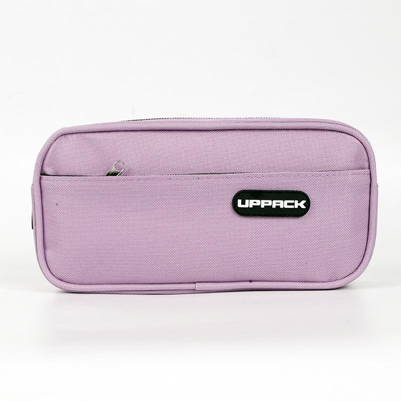 

Двухслойный пенал высокой стоимости, простой пенал, пенал для начальной школы, большой вместимости фиолетовый