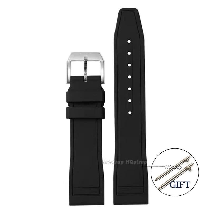 Rubber Strap for IWC Watchband for Big Pilot for Portugieser Women Men Quick Release Waterproof Sport Watch Band 20mm 21mm 22mm