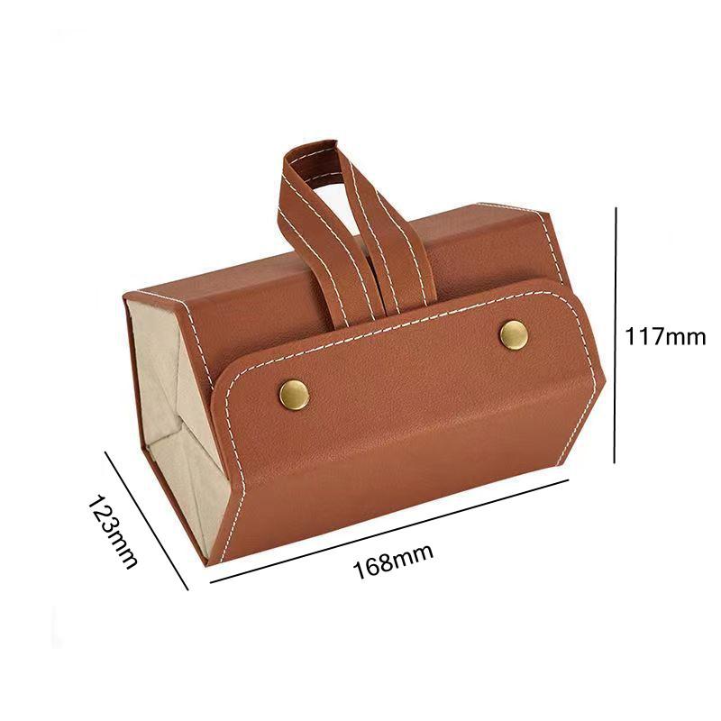 Přenosný organizér na brýle 3/5 přihrádek Víceotvorový úložný displej na brýle Cestovní skládací pouzdro z PU kůže na sluneční brýle Domácí úložný prostor