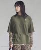 LIFEWORK Women'S) Pattern Layered Long Sleeve T-Shirt