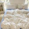 Bedding Four-piece Set Printed Skin-friendly Water Wash Sheets Quilt Cover Pillowcase Set
