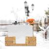 Storage Box Tissue Rack Napkin Holder Paper Towel Guest for Bathroom Rattan Woven Stand Tray