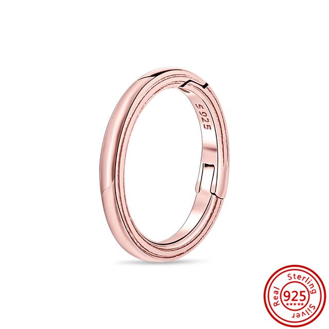 925 Silber Charm Herz Runder Stecker Medaillenanhänger Double Link Mini Dangle Fit Original Me Charms Armbänder Schmuck