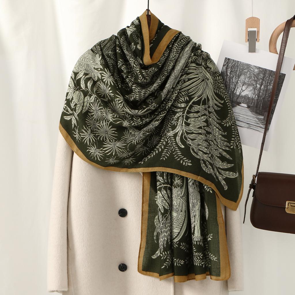 New Ombre Printed Cotton Rayon Hijab Scarf Women Muslim Long Shawls Islamic Headscarf Wraps Headband Eid Veils Foulard 178*85cm