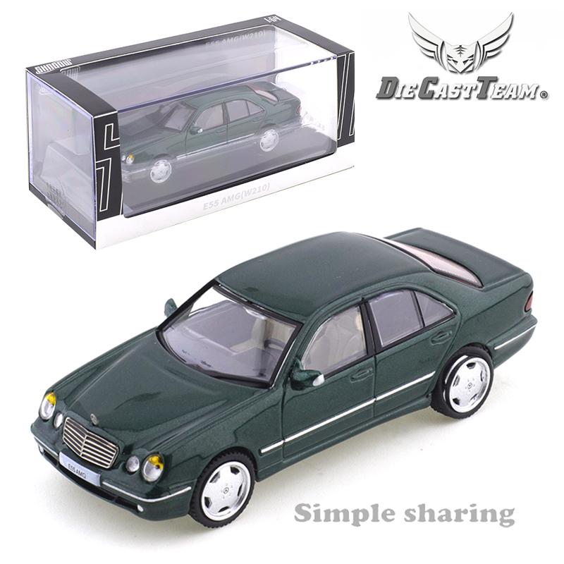 DCT SHADOW 1/64 Mercedes Benz E55 AMG (W210) Red Green Blue Diecast Model Toy Vehicles Miniatures Collectibles