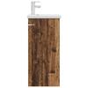 Bathroom Cabinet with Washbasin Rustic Wood Finish 42 X 40 X 84.5 Cm